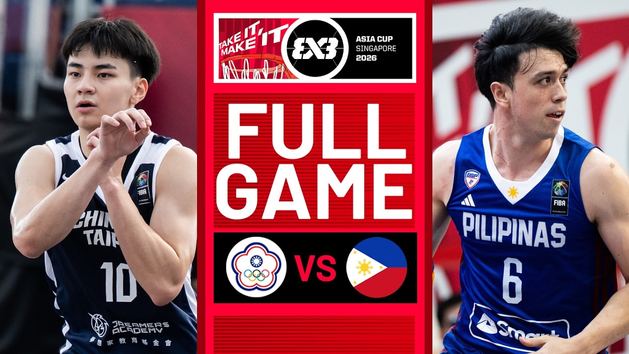 Chinese Taipei vs Philippines | Men | Full Game | FIBA 3x3 Asia Cup 2026 | #3x3Basketball