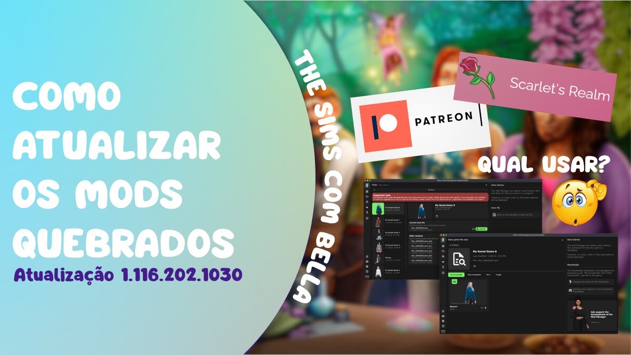COMO ATUALIZAR MODS QUEBRADOS | DICAS QUE USO COM FREQUÊNCIA | THE SIMS 4 com Bella ⭐🌈