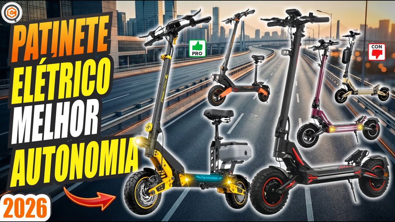 Patinetes com Melhor Autonomia Real 2026 🚀 TOP 5 que Rodam Mais