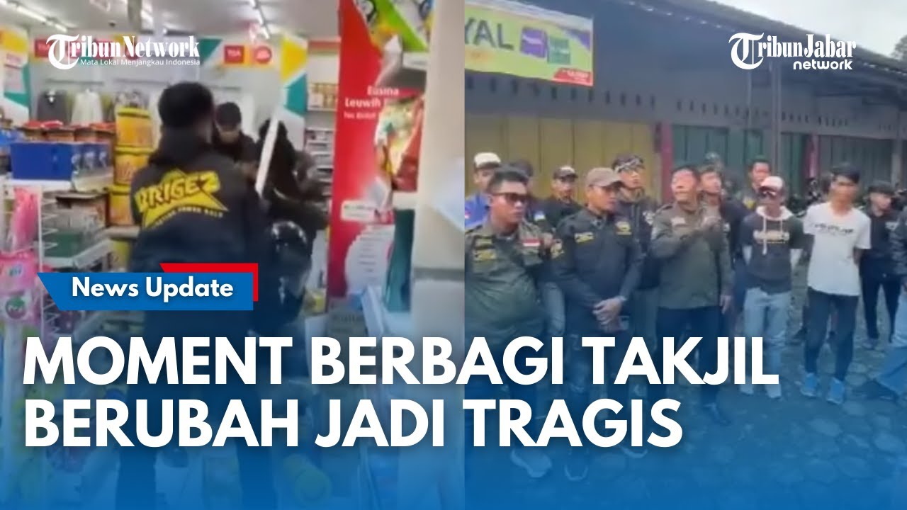 MOMENT Berbagi Takjil Geng Motor Brigez Sebelum Pengeroyokan di Cimaung, Terlihat Jelas Para Pelaku
