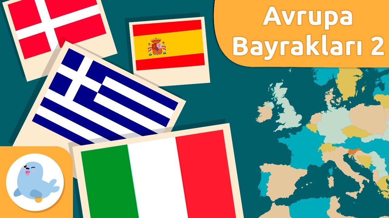 Avrupa Bayrakları (İkinci Bölüm) - Çocuklar için Coğrafya - Avrupa bayrakları