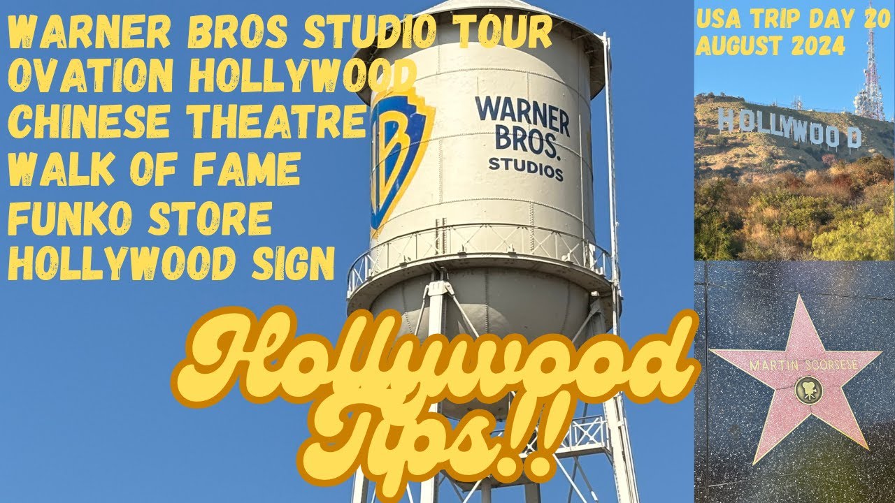 Поездка в США, день 20: Warner Bros Studios Hollywood, Ovation Hollywood, знак Hollywood, Funko W...