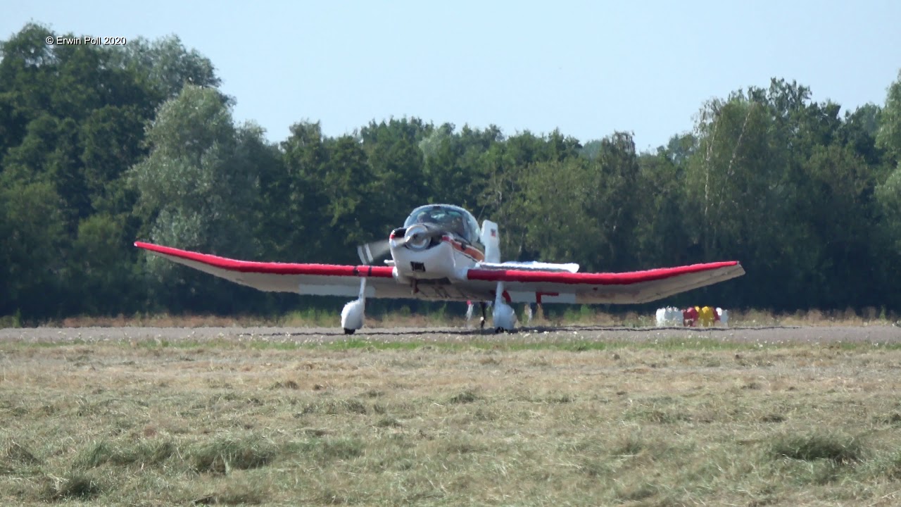 Groundloop after landing through OO-SEX Jodel DR 1050 Ambassadeur D-EJWY Teuge Airport 30 Juli 2020