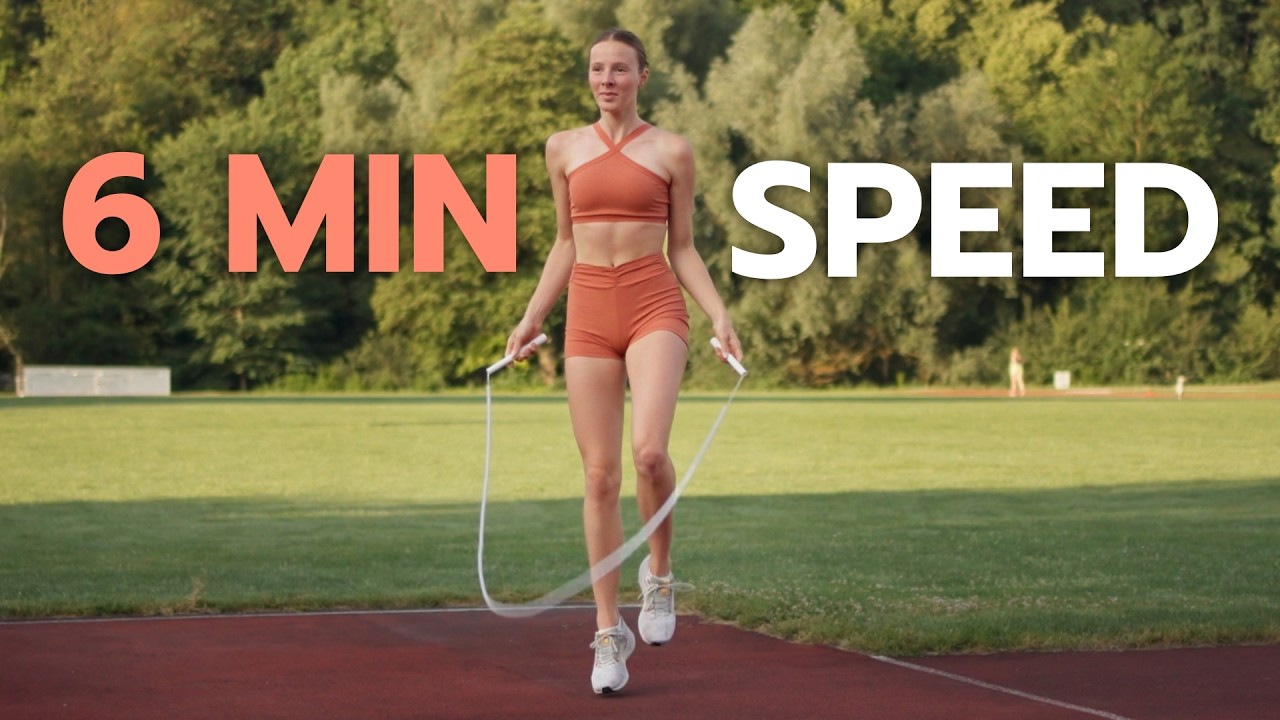 6 min SPEED SKIPPING WORKOUT // RUN IN PLACE // no tricks