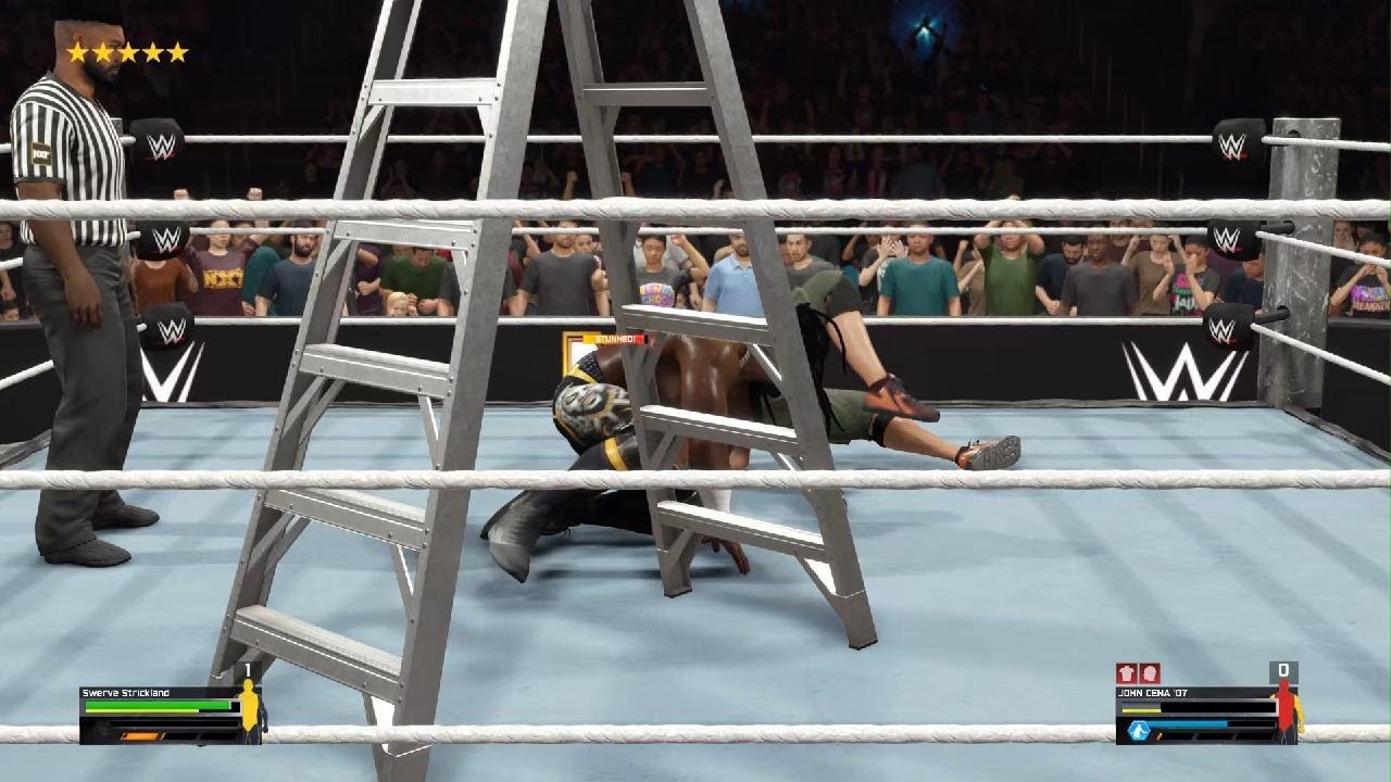 WWE 2K25 - LADDER SWERVE STOMPS
