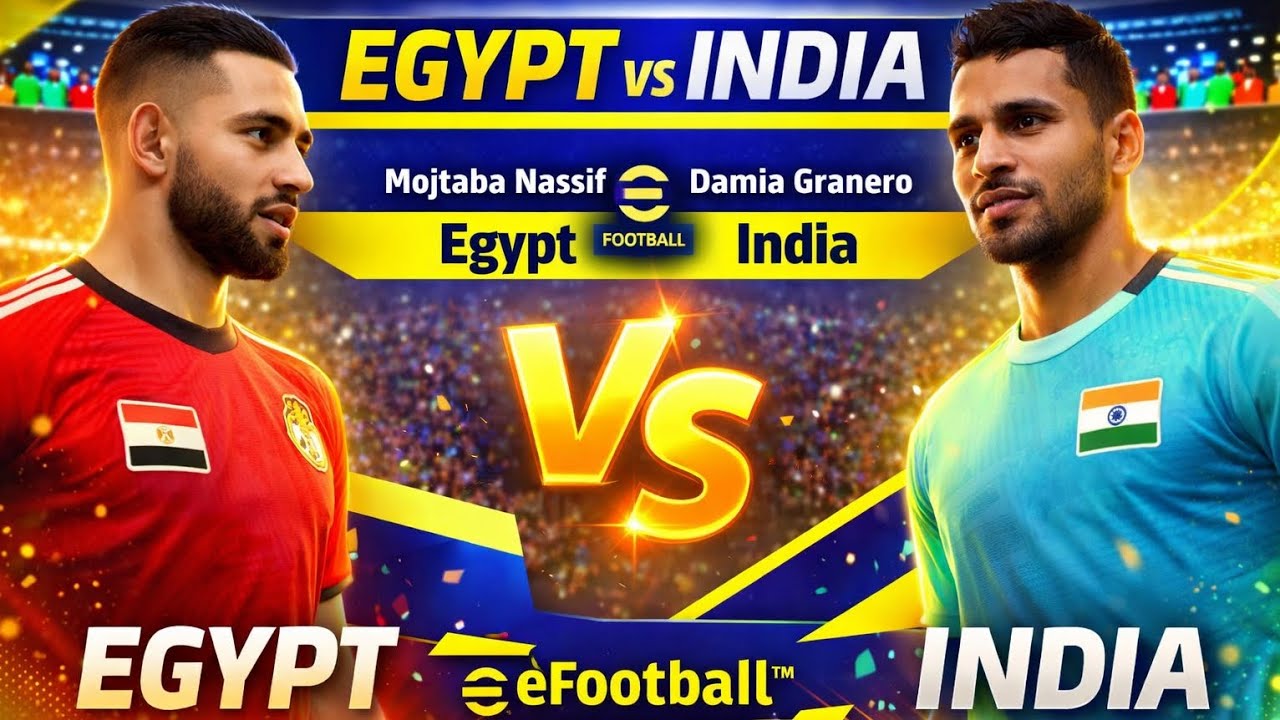 🔥 EGYPT 🆚 INDIA – ULTIMATE eFOOTBALL BATTLE! 🎮⚽