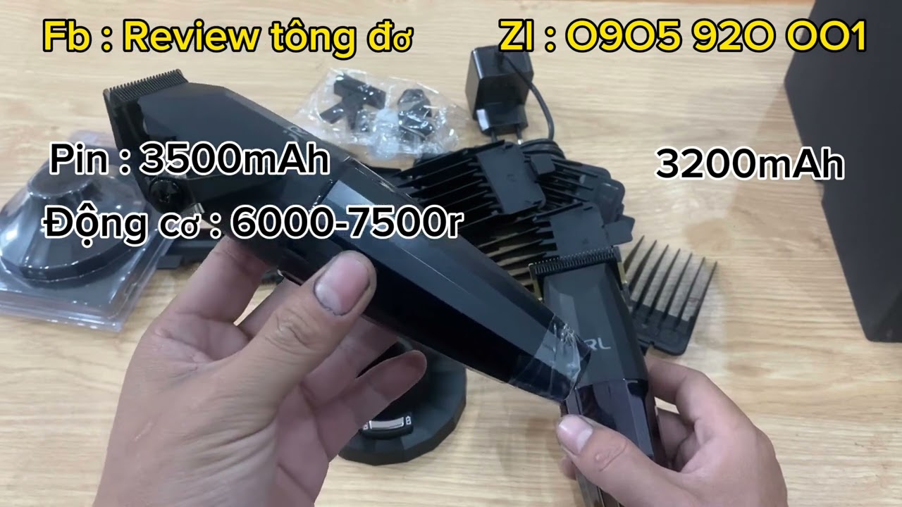 Review tông đơ JRL ONYX mới ra mắt
