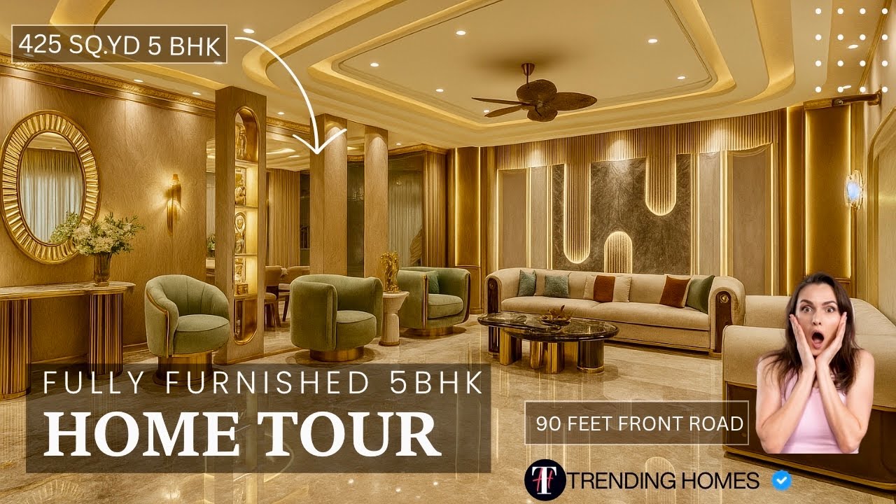 THIS IS HEAVEN 😍 5 BHK 425 SQ.YD | TOP-NOTCH INTERIOR | FULLY HOME AUTOMATION | INDIRAPURAM, GZB | 🔥