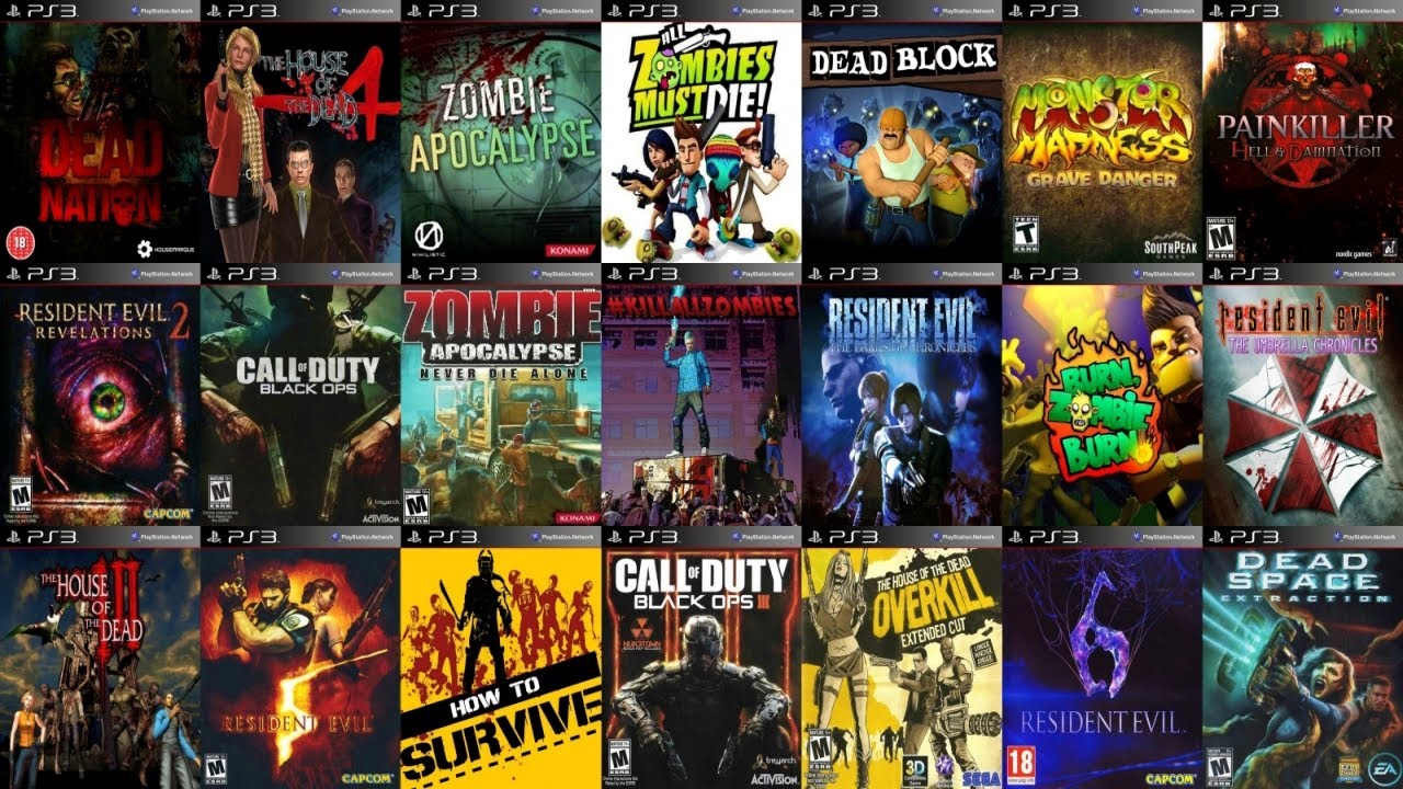 My Top 20 Split Screen/Local Co-op/Multiplayer Zombie Games For PS3  [1-2/1-4 Offline Players]