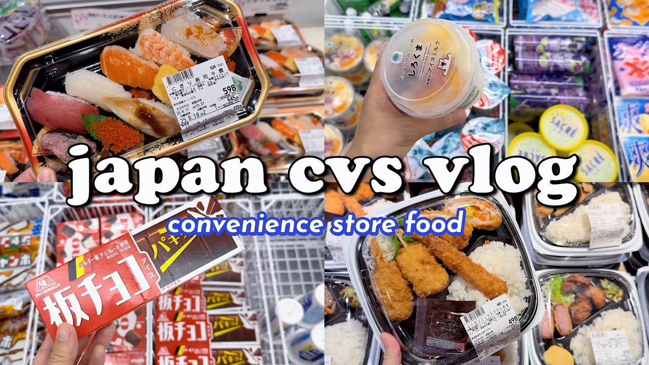 shopping in japan vlog 🇯🇵 convenience store food haul & supermarket bento box 🍱 with prices!