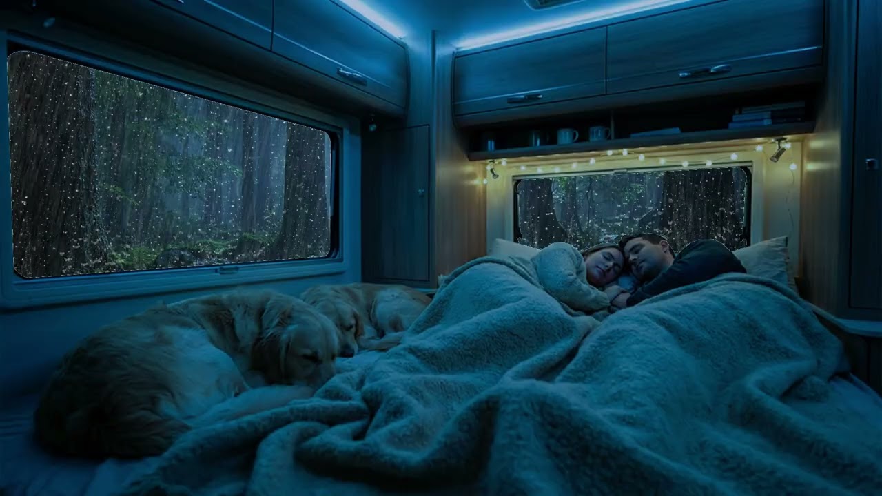 Soothing Rain Night Sounds 😴 Deep Sleep Fast | Rain Sounds for Deep Sleep