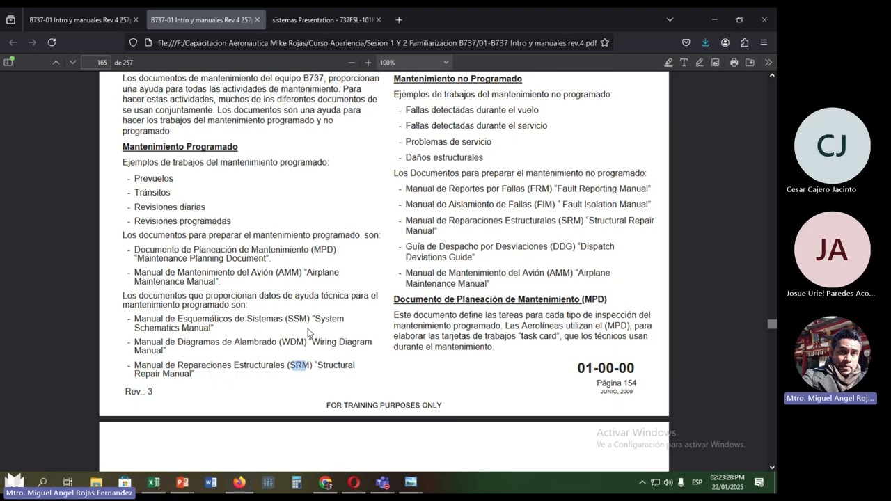Sesion 27 Apariencia  Documentos de Mantenimiento de aeronaves B737 NG