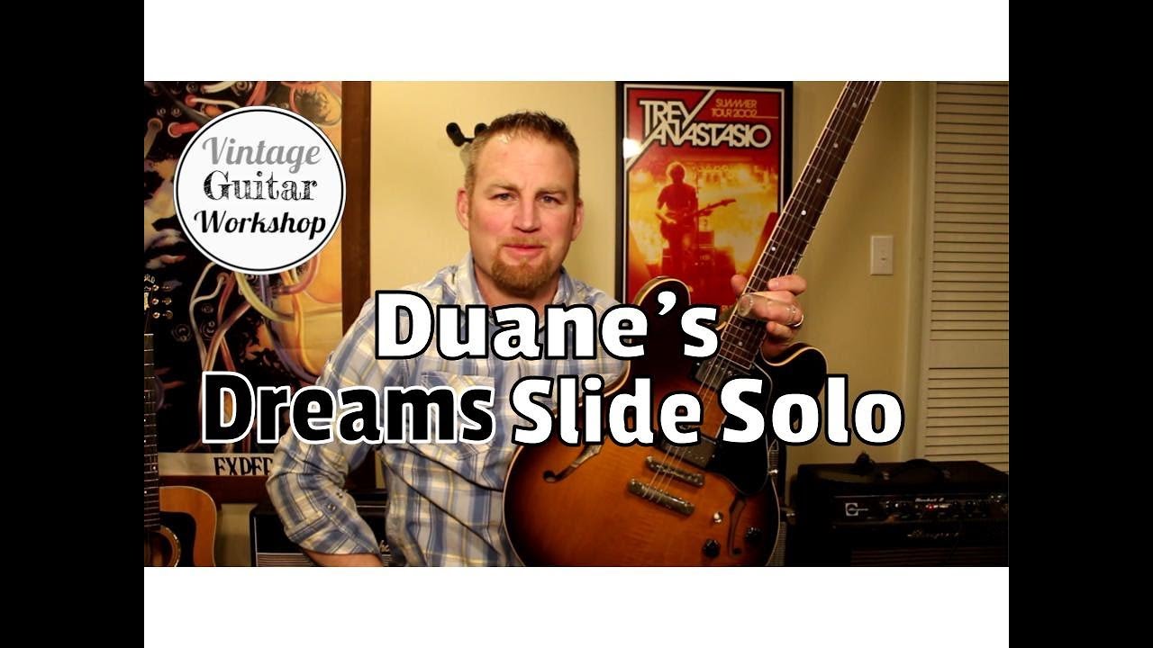 Dreams- Allman Brothers Lesson- Duane's Slide Solo/ Episode 2