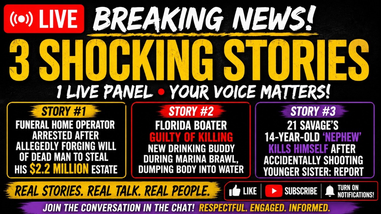 TRENDING TOPICS| CRAZY|Funeral DIrector $2.2M Estate Scam|Marina Killer |21 Savage Family Heartbreak