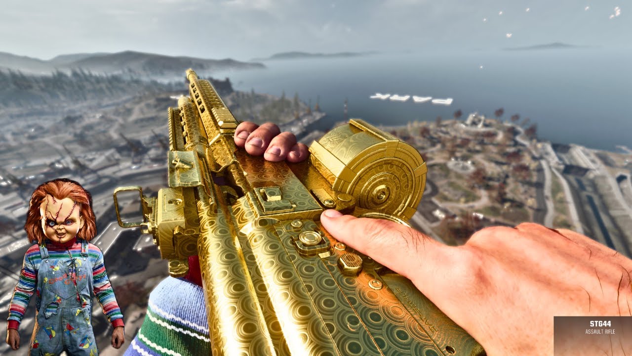 💛 Golden STG 44 = Easy Wins? | Warzone 4K Solo no commentary