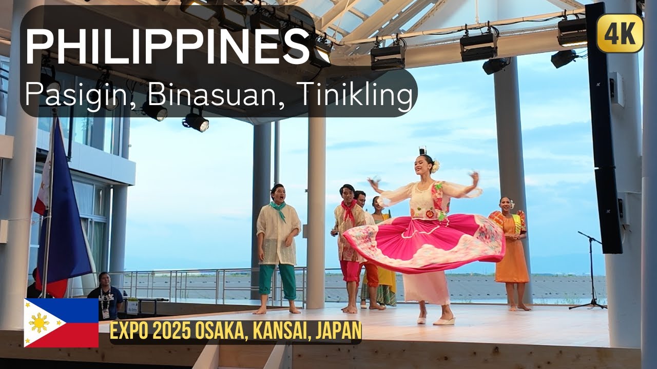 Philippines Folk Dances | Pasigin, Binasuan, Tinikling | ASEAN Day | Expo 2025 Osaka Kansai Japan