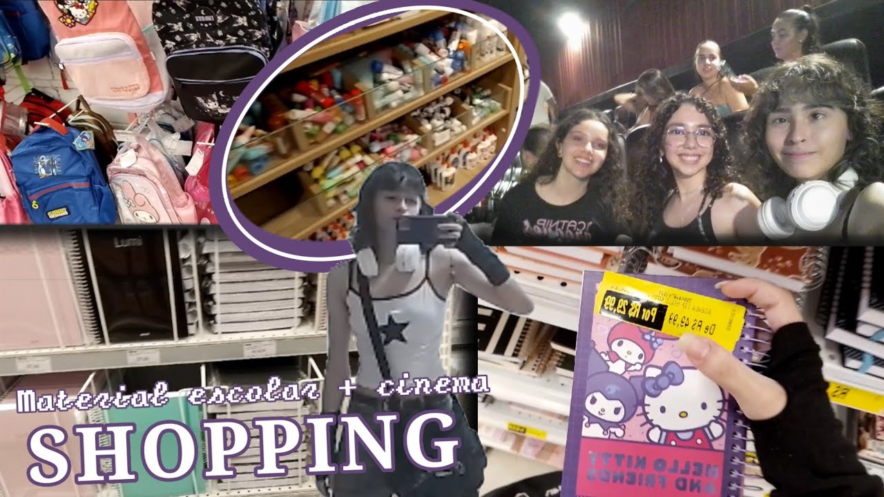 Shopping com as amigas + Material escolar / VLOG