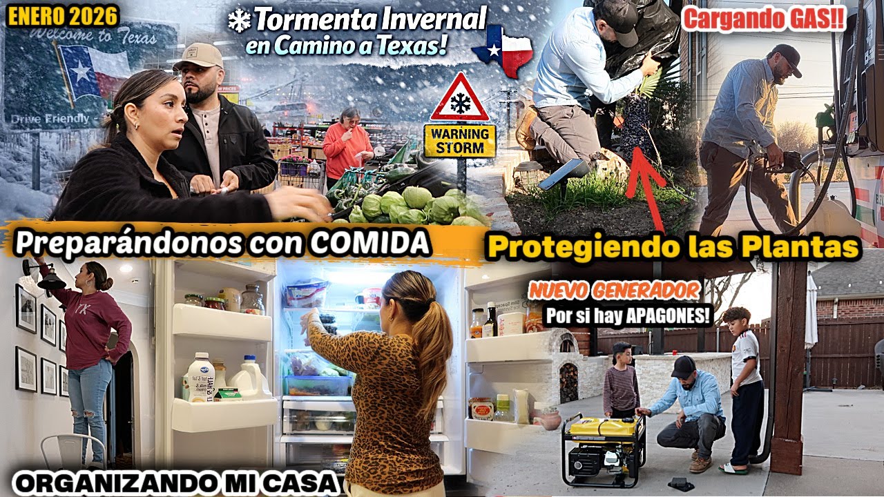 🚨ALERTA EN TEXAS🚨 Nos estamos PREPARANDO PARA LO PEOR‼️🥶| Compramos una planta de luz💡| Cargando GAS