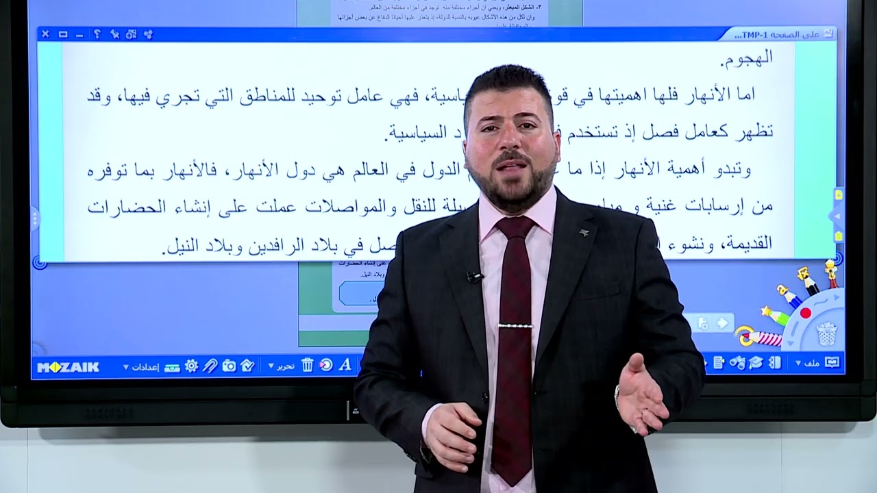 الجغرافية السادس الادبي - دور التضاريس والمناخ في قوة الدولة