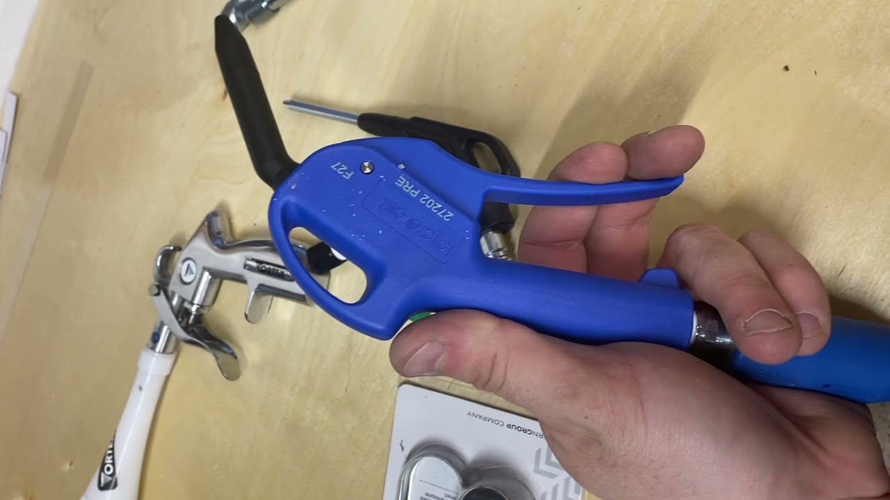 IG8 Prevost S1 Blow Gun and Euro High Flow Coupler for the Garage