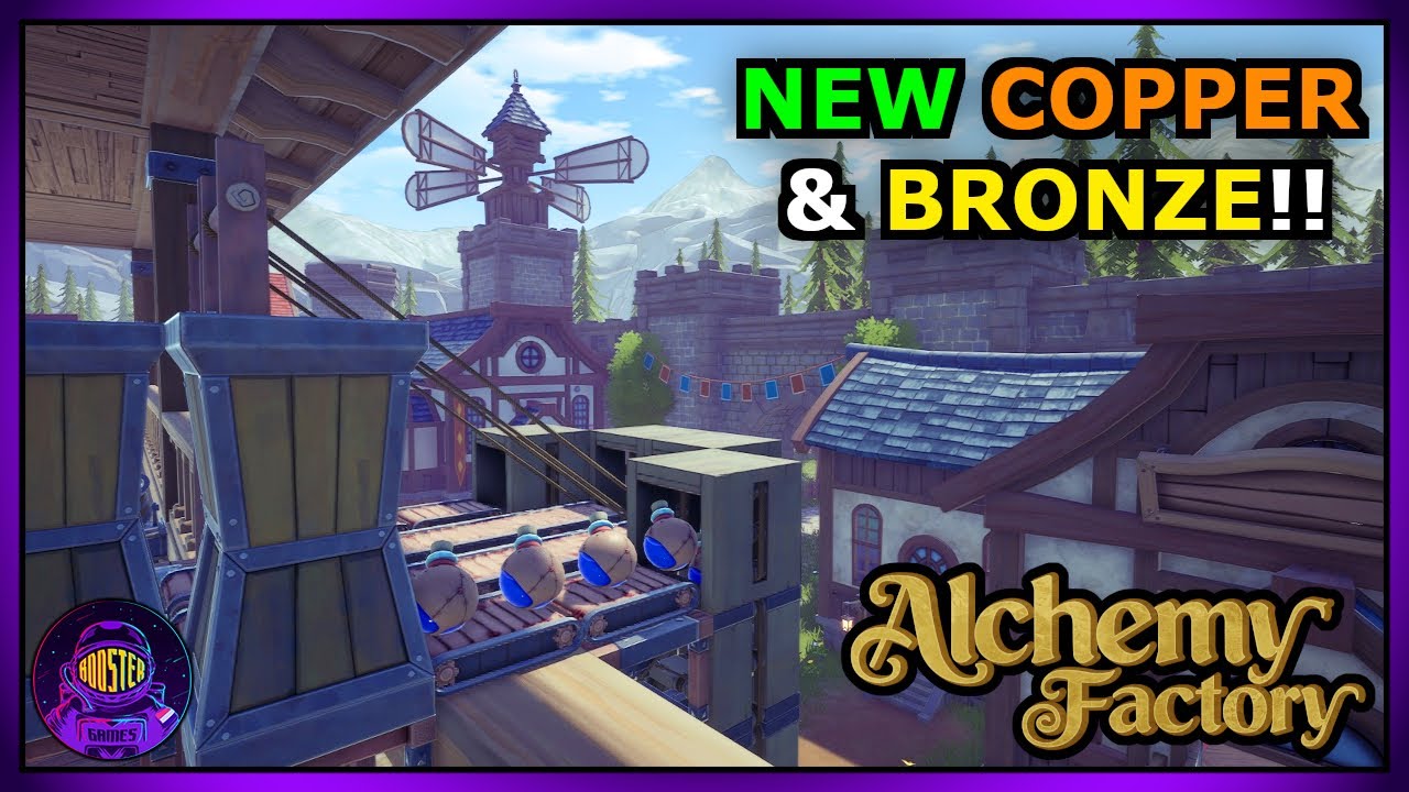 LIVE | Unlocking Copper & Bronze Smelting! - New Ingots, Parts & Machines | Alchemy Factory Gameplay