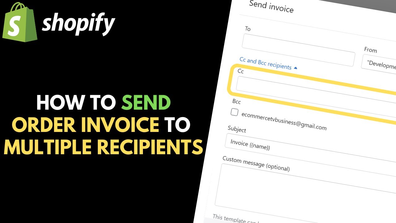 Shopify: How to Send an Invoice to Multiple Recipients