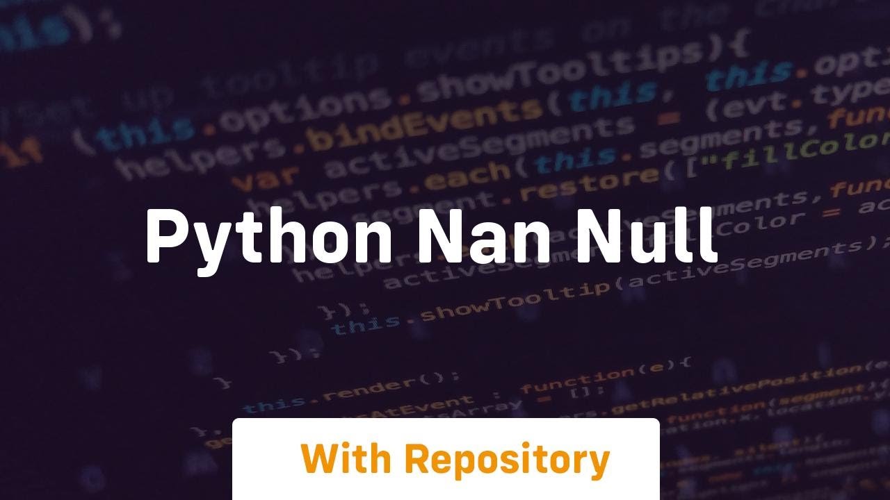 python nan null