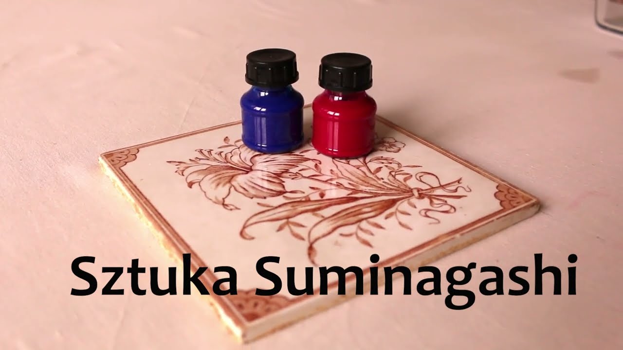 Sztuka suminagashi na tkaninie