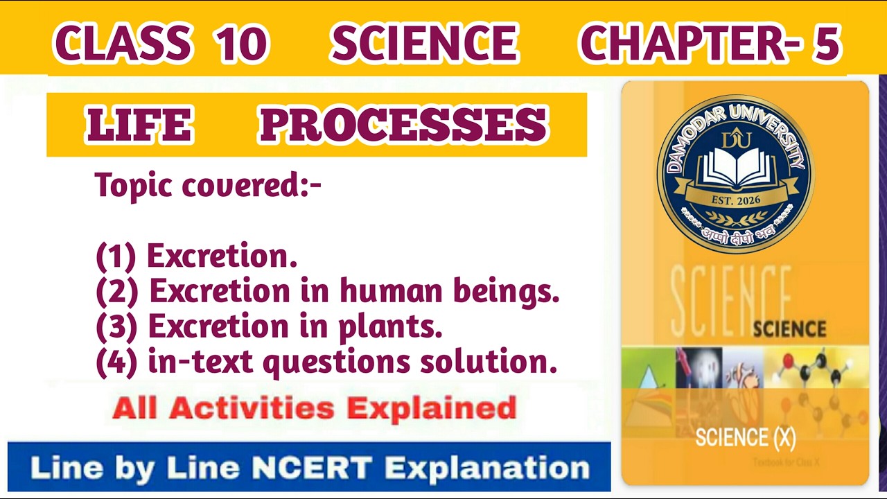 EXCRETION- CLASS 10 CHAPTER 5 LIFE PROCESSES