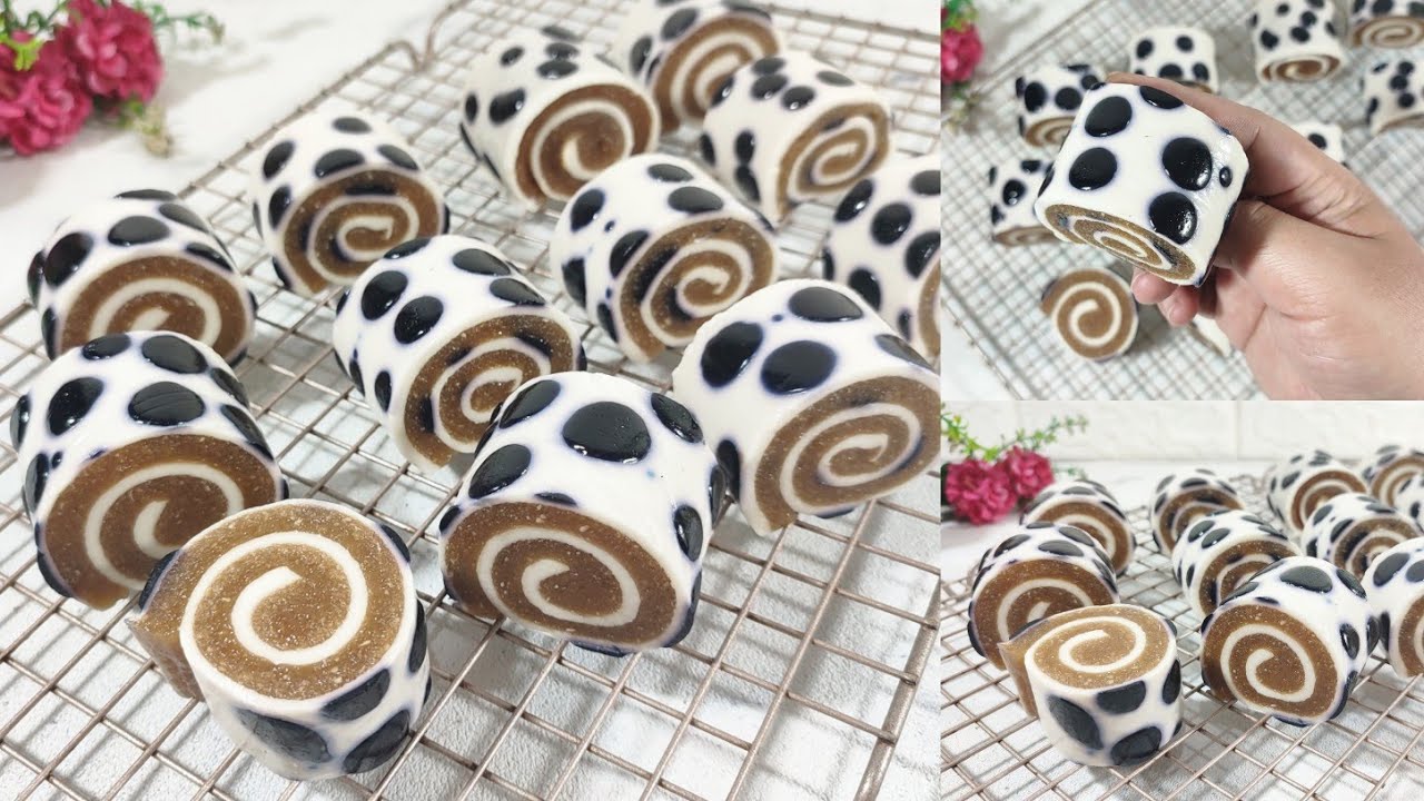 SANGAT MENCENGANGKAN‼️ SINGKONG DITAMBAH CAPPUCINO JADI KUE SEENAK INI, SINGKONG GULUNG POLKADOT