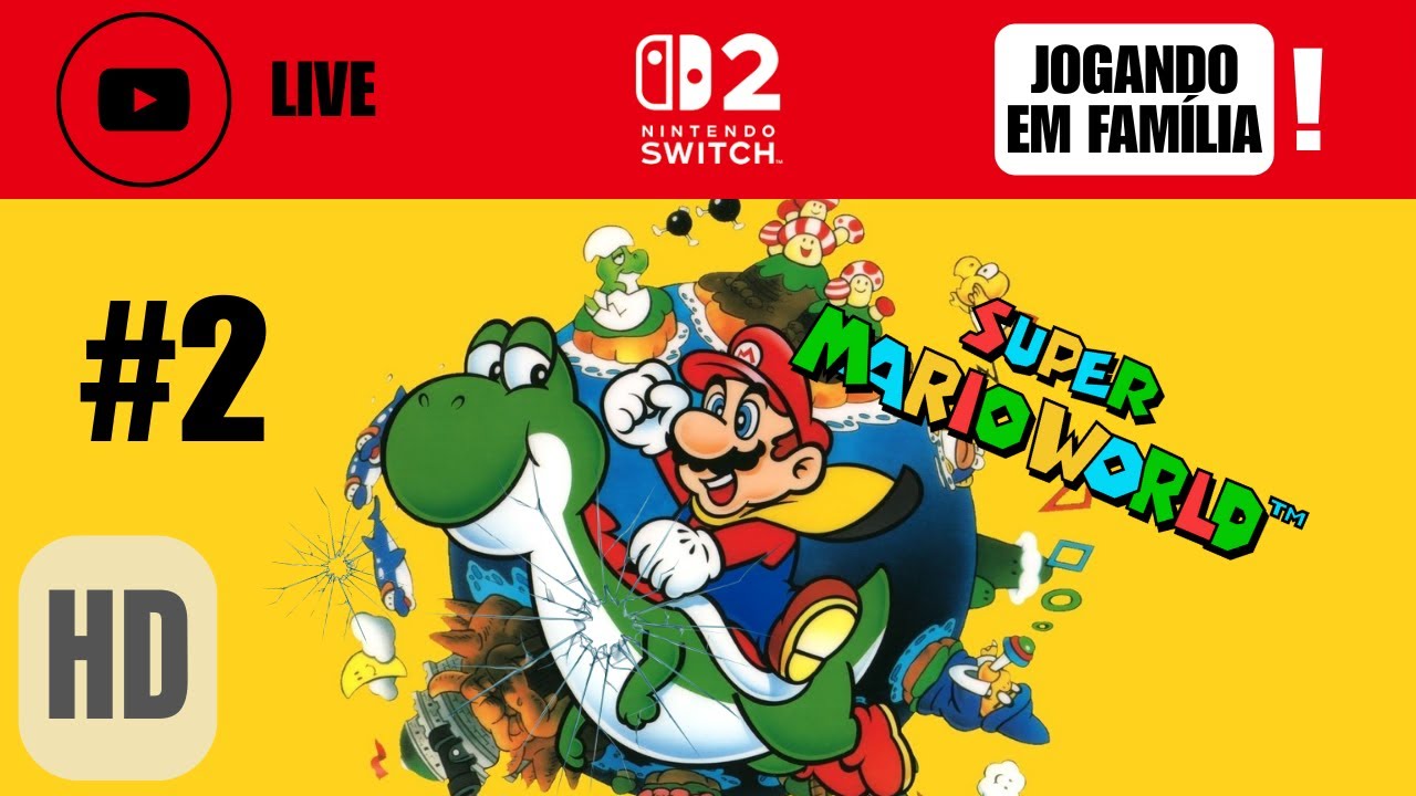 LIVE | Super Mario World #2 | Snes | Nintendo Switch 2 - Jogando a parte 2 do game em família!