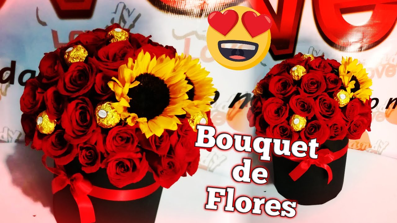 Como hacer un bouquet de flores  *paso a paso* / CANDY LOVE