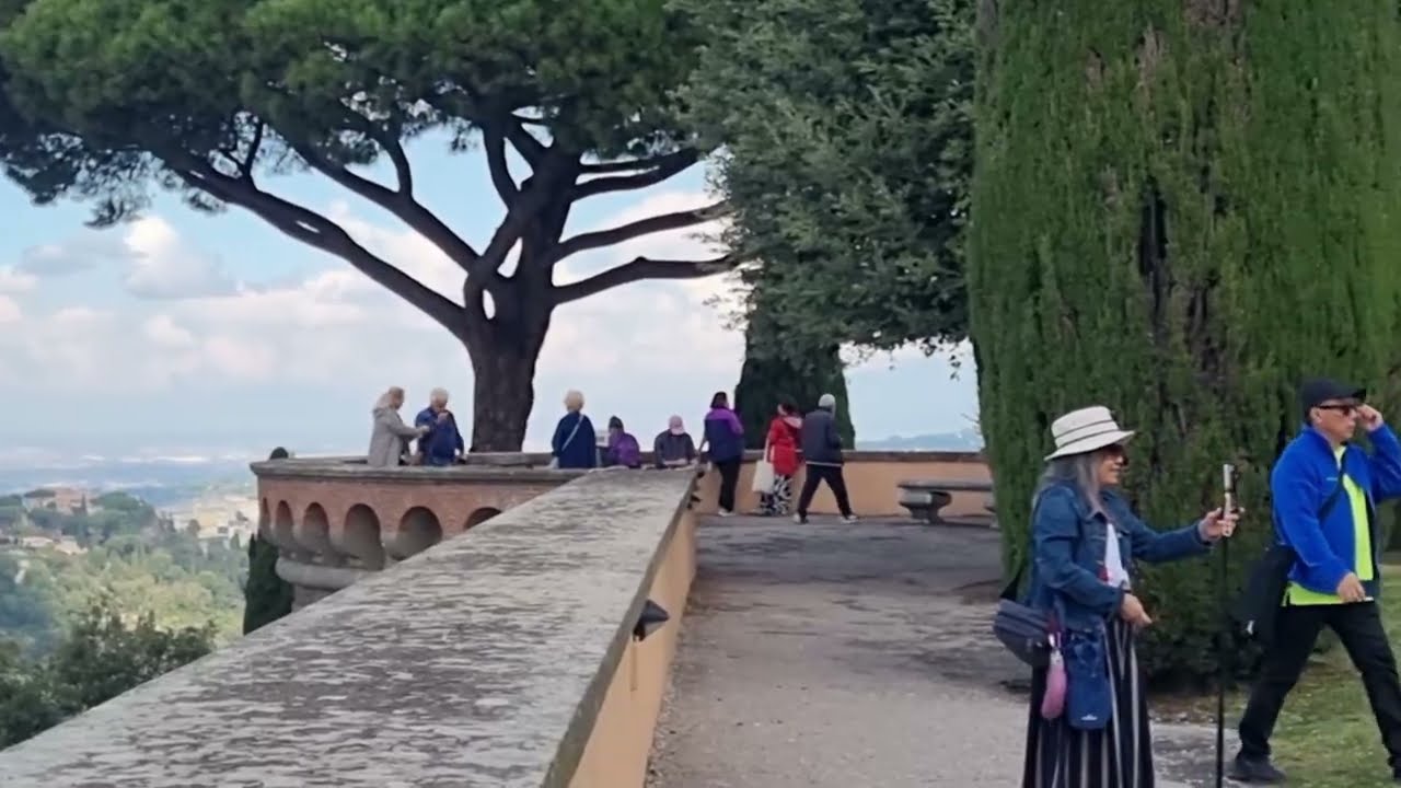 Papal Palace of Castel Gandolfo on Lake Albano, Italy