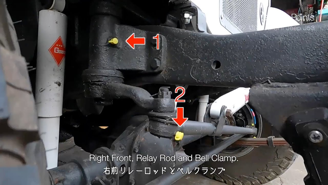 MITSUBISHI Jeep Grease Point List [J53 J55]