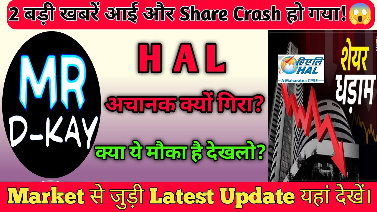 Why HAL Share Crash Today? Hindustan Aeronautics Share Latest news🔥HAL Share latest News
