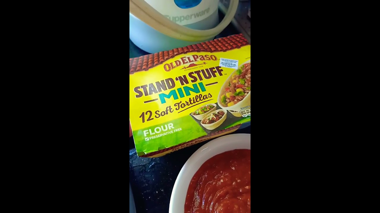Mini stand n stuff pork cheesy tortillas.