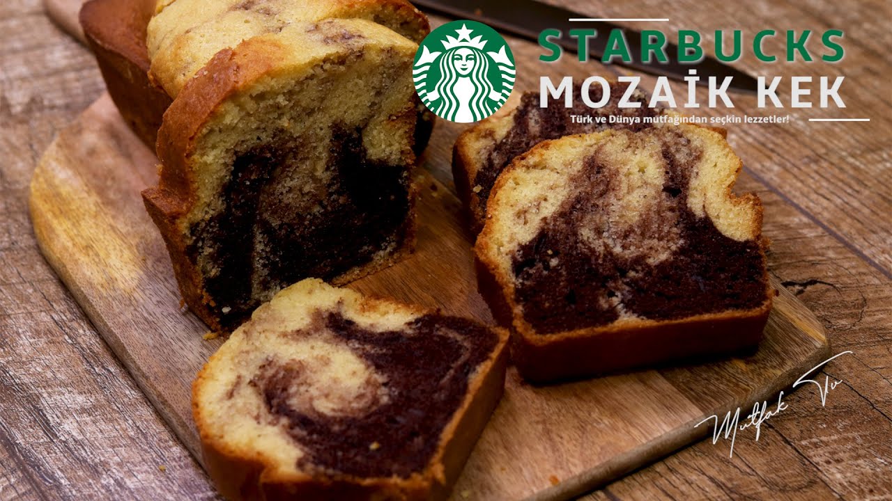 STARBUCKS MOZAİK KEK | SÜNGER GİBİ YUMUŞACIK İKİ RENKLİ KEK | MUTFAK TV