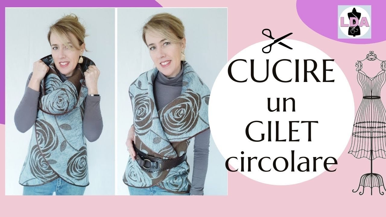 Cucire un Gilet Circolare DIY - FACILE 🧡 SUB