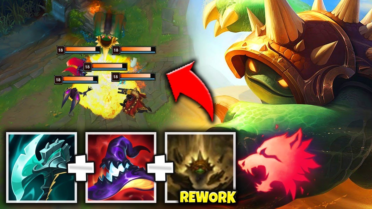 NEW RAMMUS REWORK MAKES YOU DIVE BOMB FROM THE SKY! (FULL AP ONE SHOTS) - League of Legends