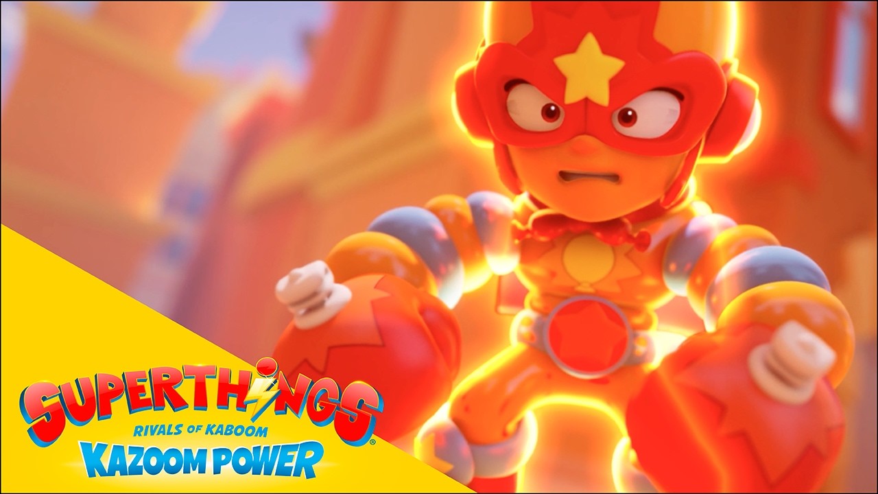 💥AIRBLAST -  superbohater z balonowym ciałem!💥SUPERTHINGS KAZOOM POWER💥serial TV