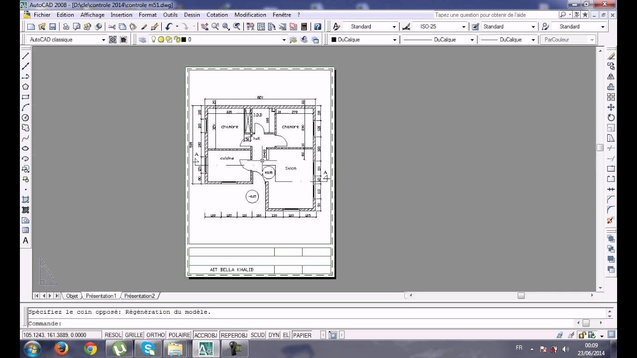 mise en page autocad