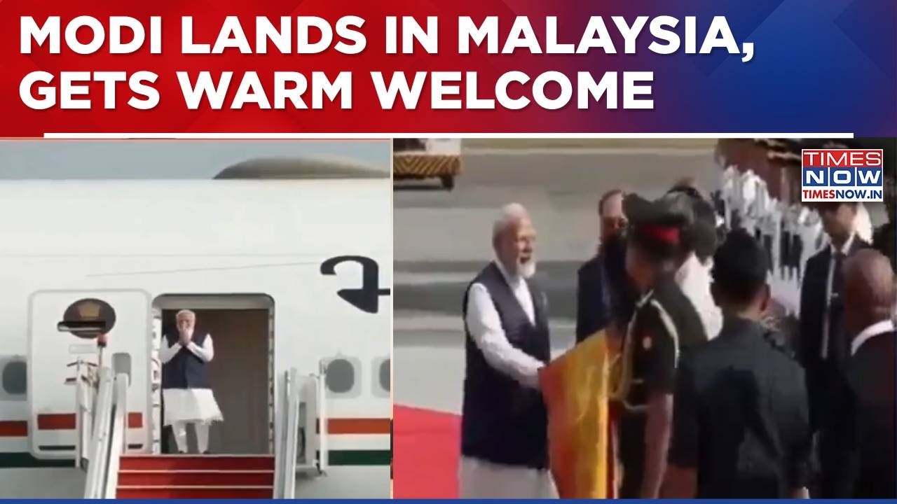 Prime Minister Narendra Modi Lands In Malaysia, Gets Warm Welcome; To Hold Talks With Anwar Ibrahim