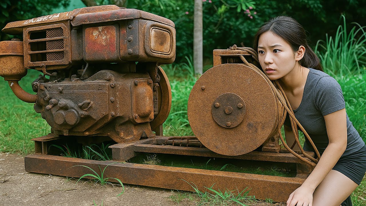 Full Restoration of an Abandoned Diesel Engine / Restoring a Diesel Engine Forgotten for 50 Years