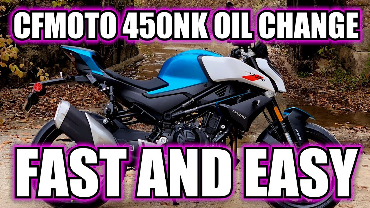 CFMOTO 450NK Oil Change - Easy and Fast