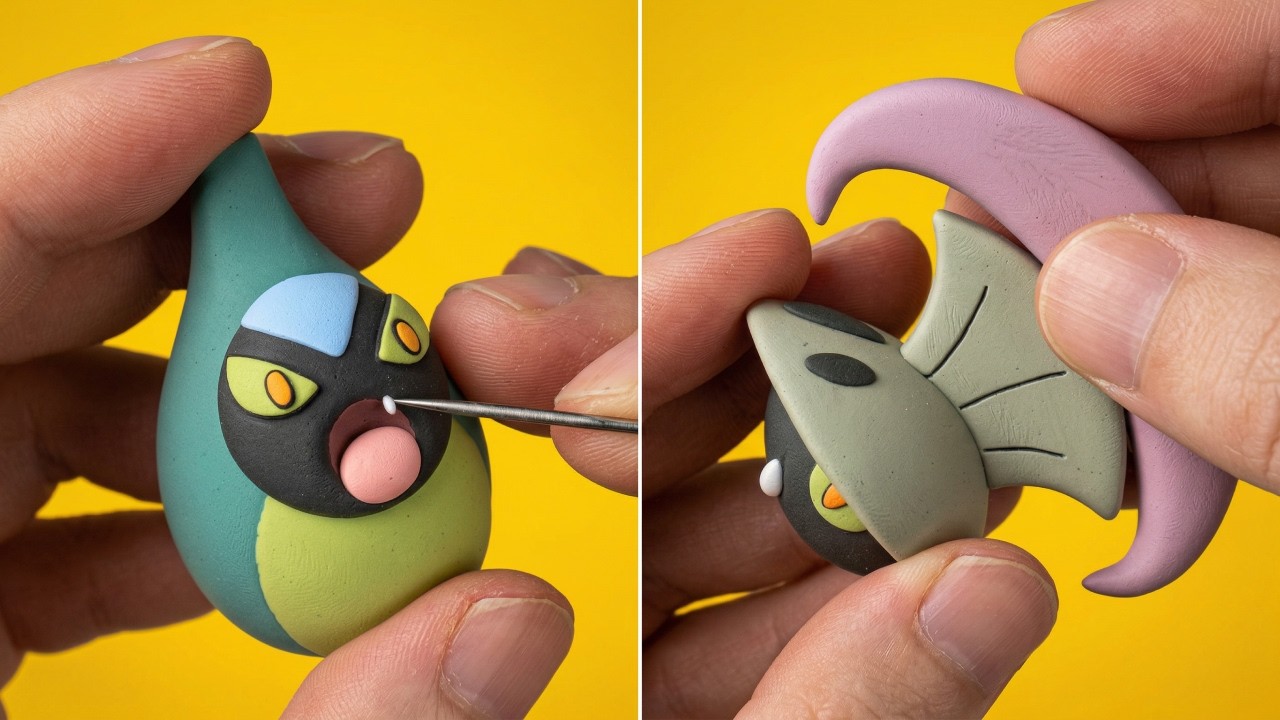 I Made Shiny Pok&eacute;mon Clay! Watch Karrablast Evolve into Escavalier