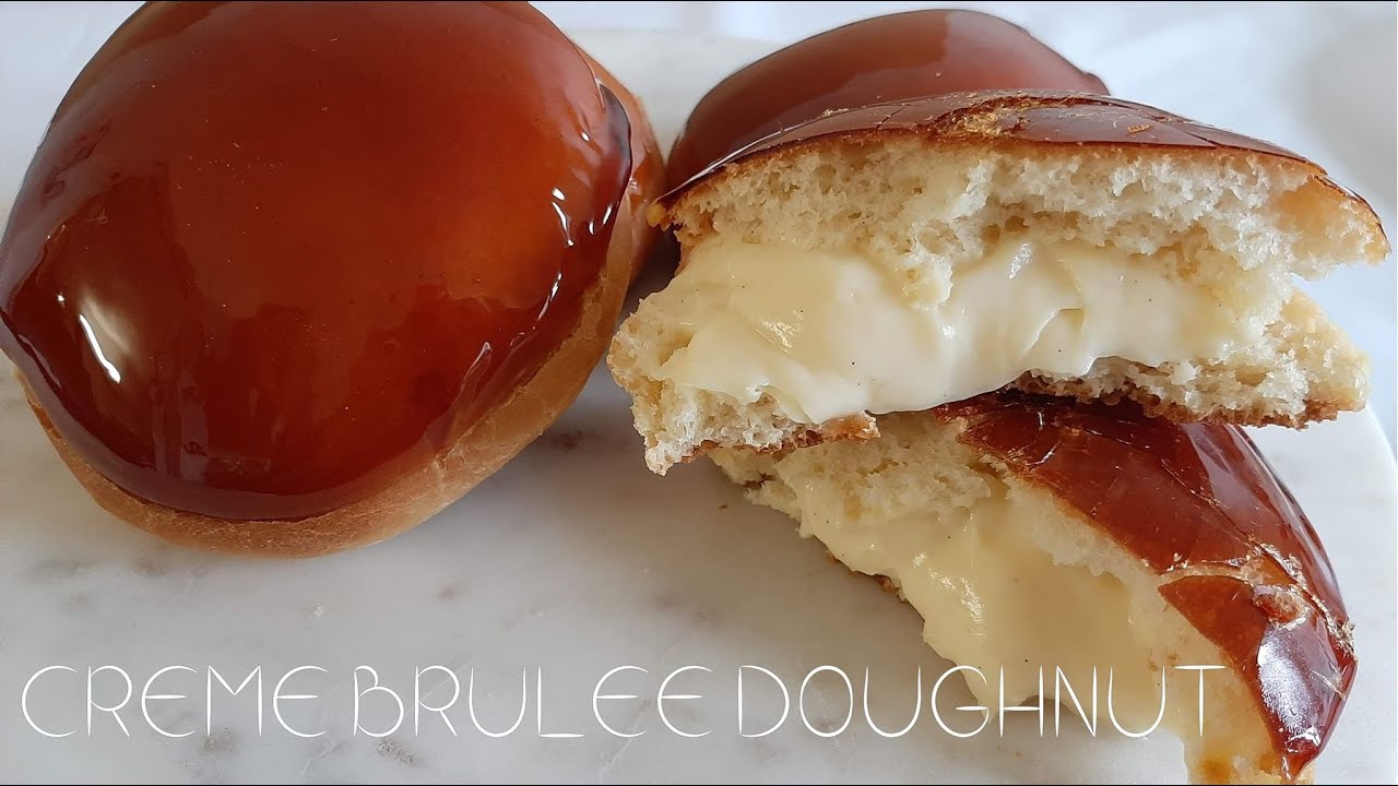 Creme brulee doughnut | Baked doughnut
