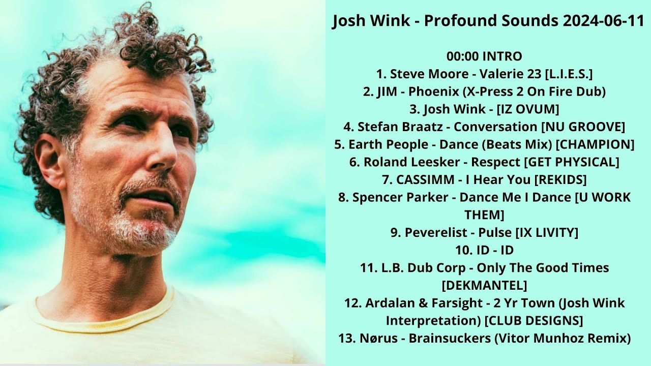 Josh Wink - Profound Sounds 2024-06-11 with Tracklist