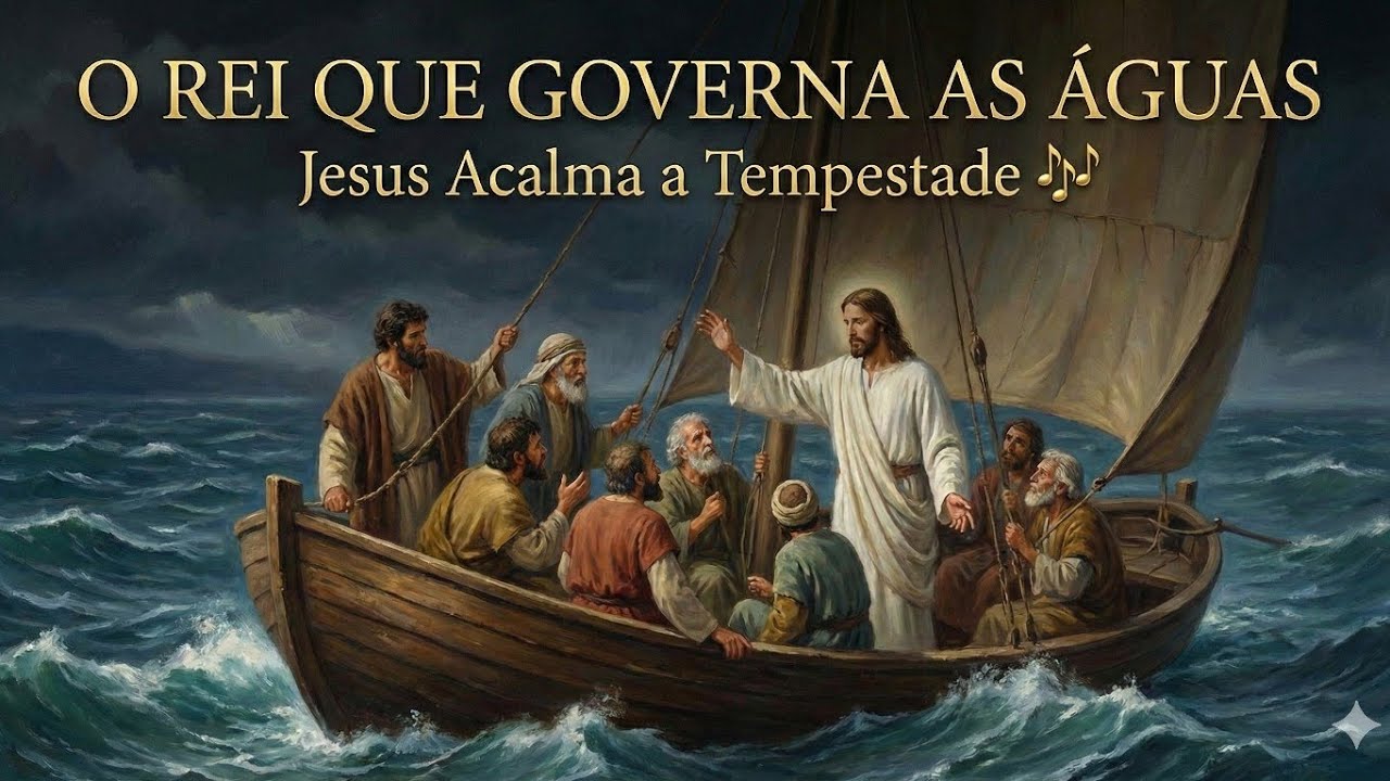 O Rei que Governa as Águas | Jesus Acalma a Tempestade (MúsicaGospel)