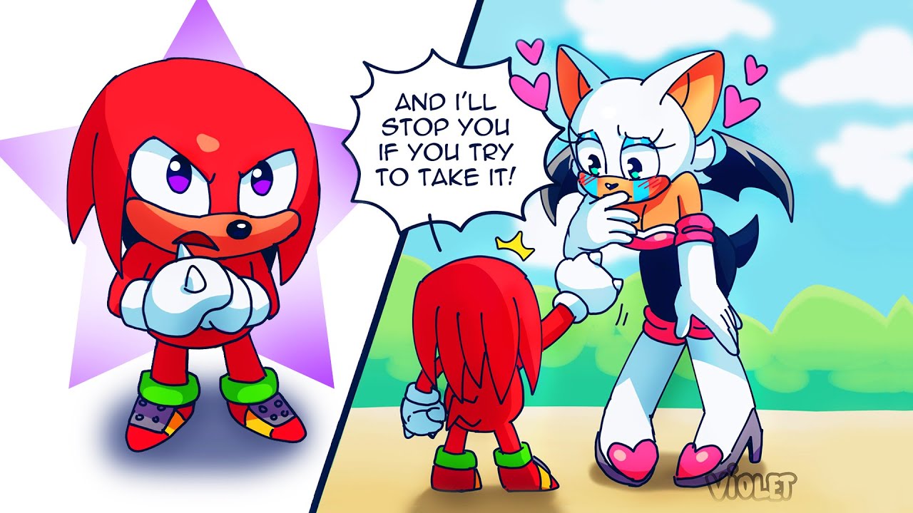 Руж встречает малыша Наклза - Knuckles x Rouge (Knuxouge) Comic Dub Compilation [Violetmadness]