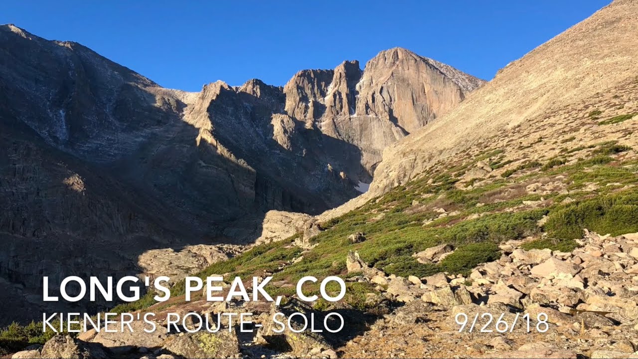 Long's Peak Kiener's route solo 9/26/18